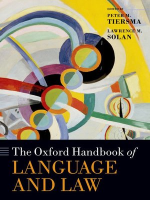 cover image of The Oxford Handbook of Language and Law